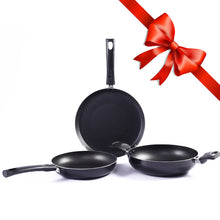 Load image into Gallery viewer, Wonderchef Renewed Valencia 3 Piece Set | Fry Pan, Wok (without lid), Dosa Tawa