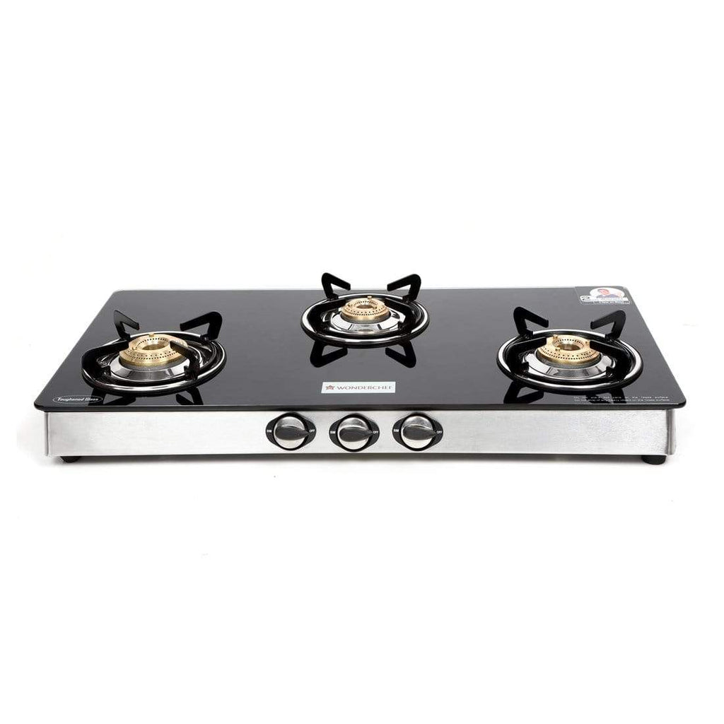 Wonderchef Cookware Wonderchef Zest Glass Cooktop 3 Burner