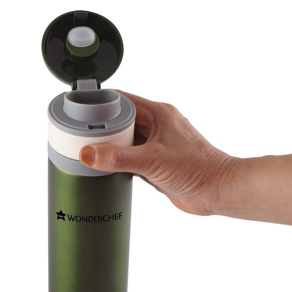 Wonderchef Flasks Wonderchef Uni-Bot 500Ml  (Olive Green)