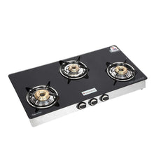 Load image into Gallery viewer, Wonderchef Cookware Wonderchef Zest Glass Cooktop 3 Burner