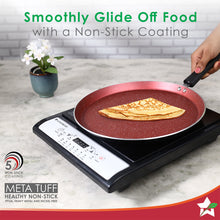 Load image into Gallery viewer, Galaxy 3pcs Cookware Set | Kadhai with Lid and Dosa Tawa | Induction Friendly | Cool Touch Bakelite Handles | Pure Grade Aluminium| PFOA Free| 2 Years Warranty | Red &amp; Black