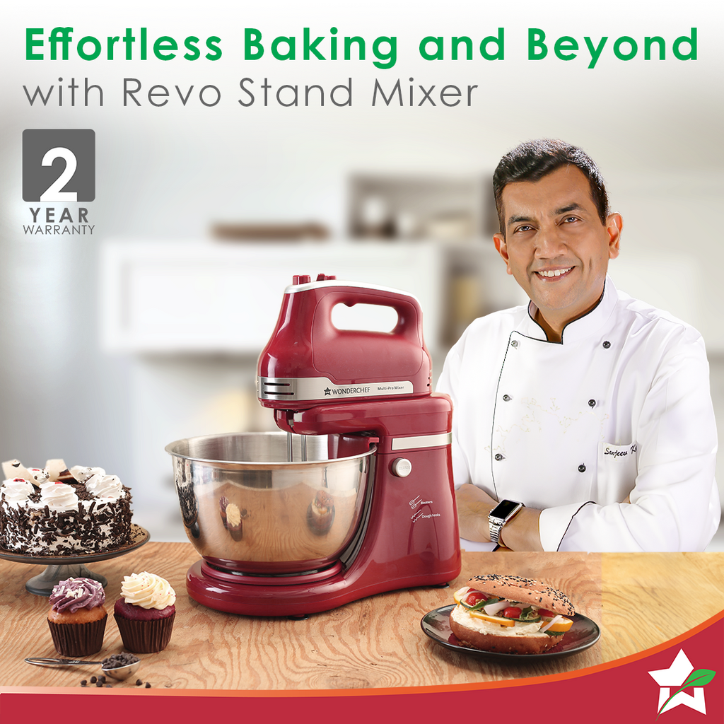 Revo Stand Mixer and Dough Kneader Kitchen Appliance Online Wonderchef