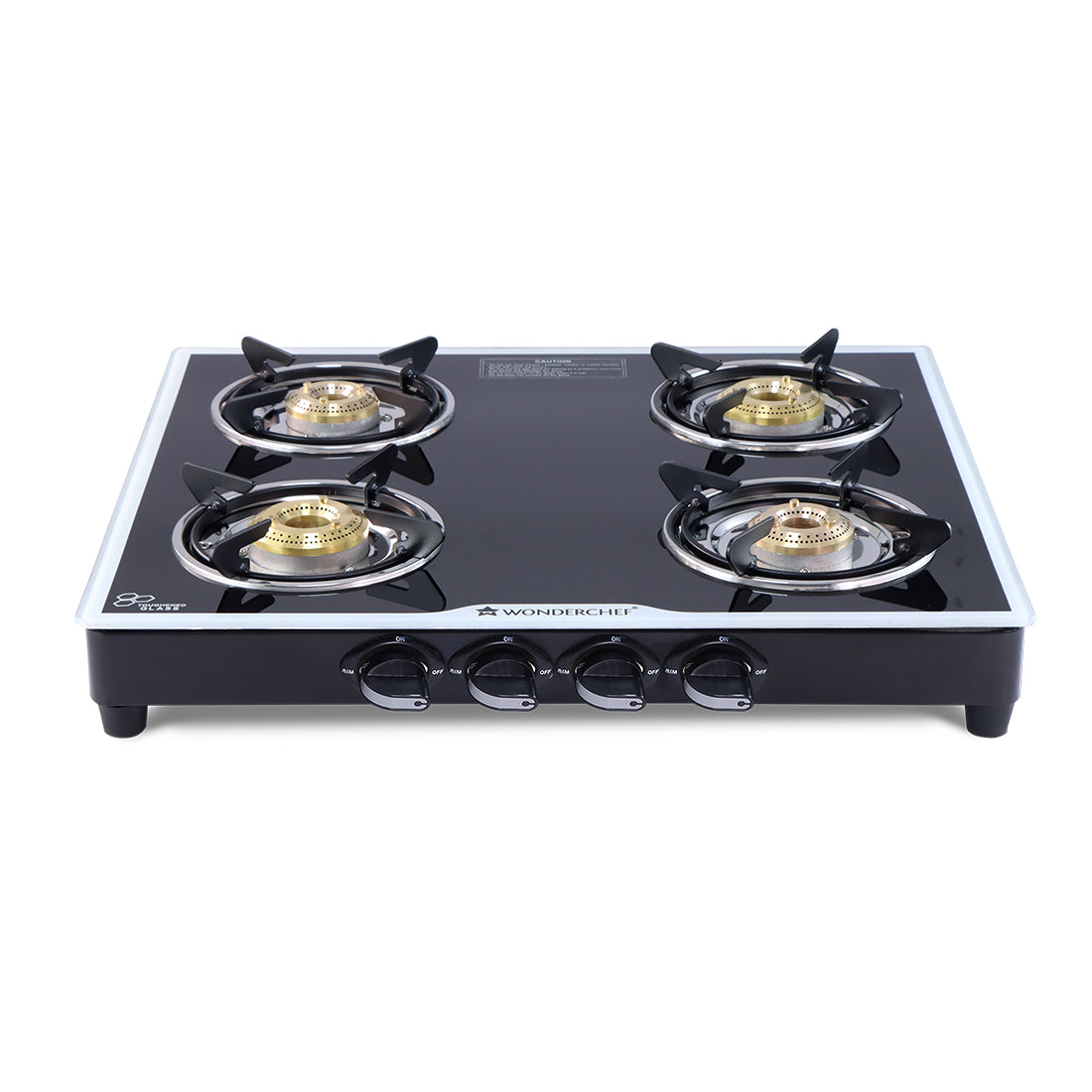 4 plate glass top stove