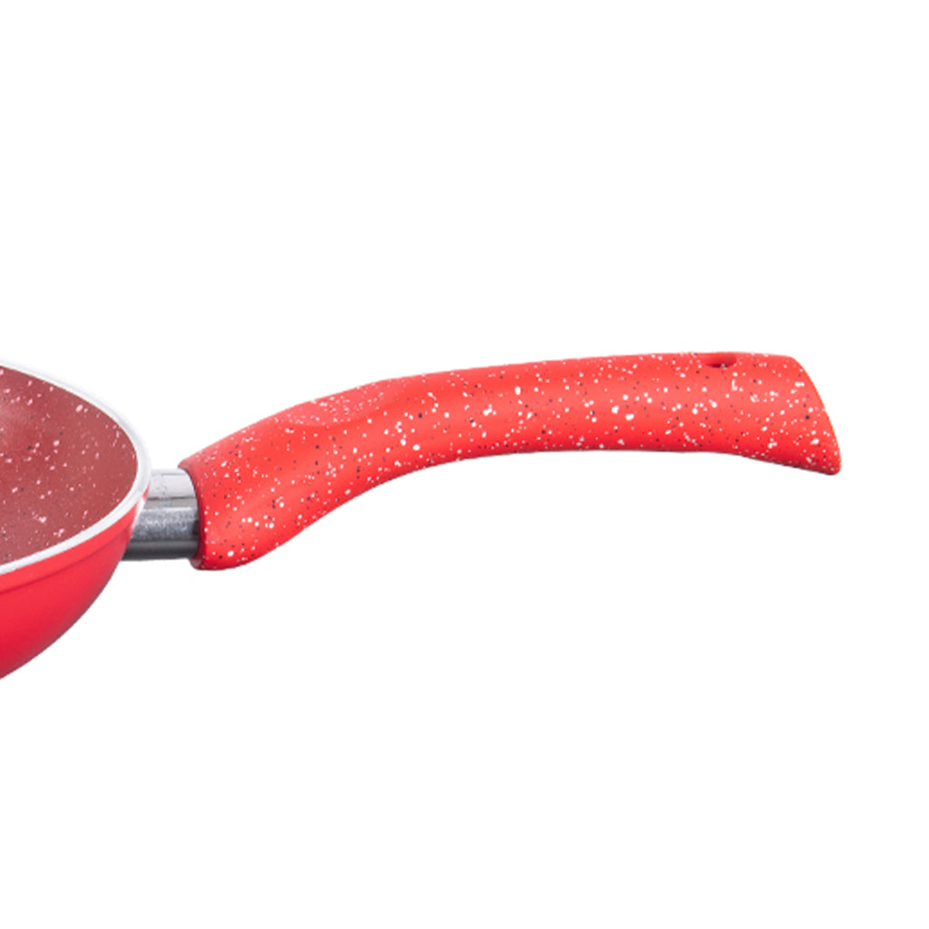 De Buyer CHOC Nonstick Fry Pan - 12.5” - Red Handle for Meat - 5-Layer PTFE  Coating - Warp & Scratch Resistant - Made in France