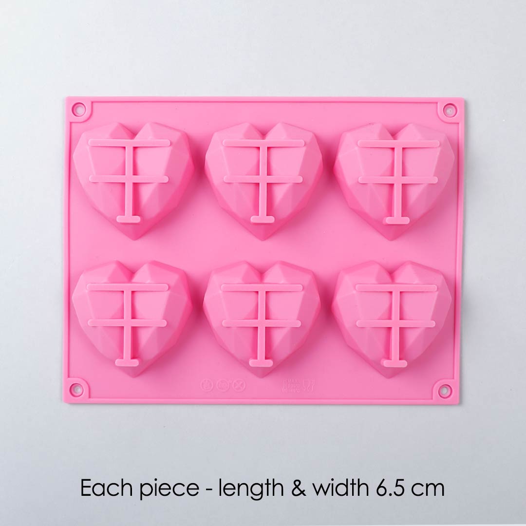 Ambrosia Silicone 3D Heart Shaped Mould - Pink – Wonderchef