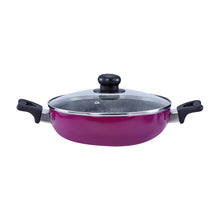 Load image into Gallery viewer, Trivia Premium Non-stick Cookware Set, 4Pc (Dosa Tawa, Fry Pan, Wok with Lid), Soft Touch Handle, Pure Grade Aluminum, PFOA Free, Induction Friendly, 2.6mm, 1 Years Warranty, Purple