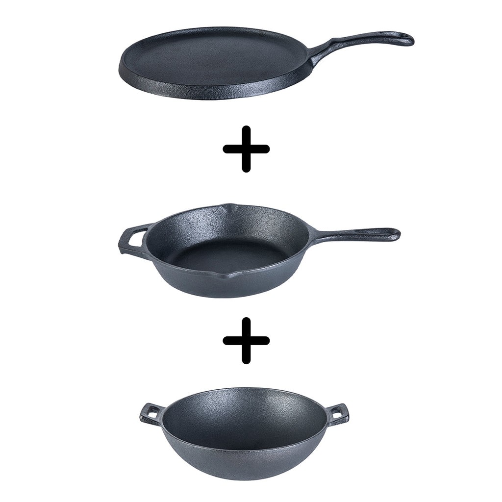 Cocinaware Pre-Seasoned Cast Iron Fry Pan - Shop Frying Pans
