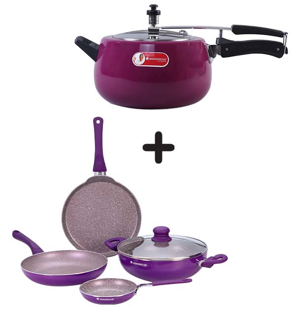 Induction cookware set 2025 with pressure cooker