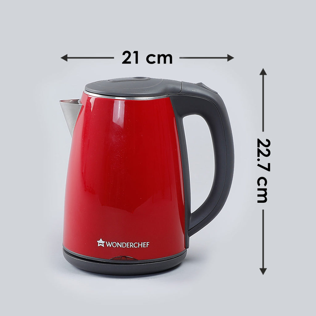 1pc Electric Glass Tea Kettle 1.8L Cordless Hot Water Boiler Electric  Kettle 1000W Wide-Opening & Stainless Steel Instant Heater With  Auto-Shutoff 