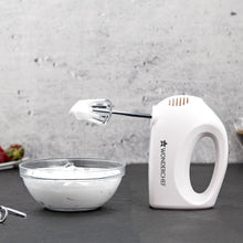 Load image into Gallery viewer, Ultima Plus Hand Mixer, 200W, 5 Speed Setting, Stainless Steel Beater and Kneading Hooks, 2 Years Warranty, White
