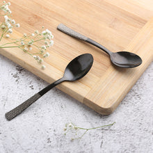 Load image into Gallery viewer, Roma Tea Spoon  - Black - Set of 6pcs